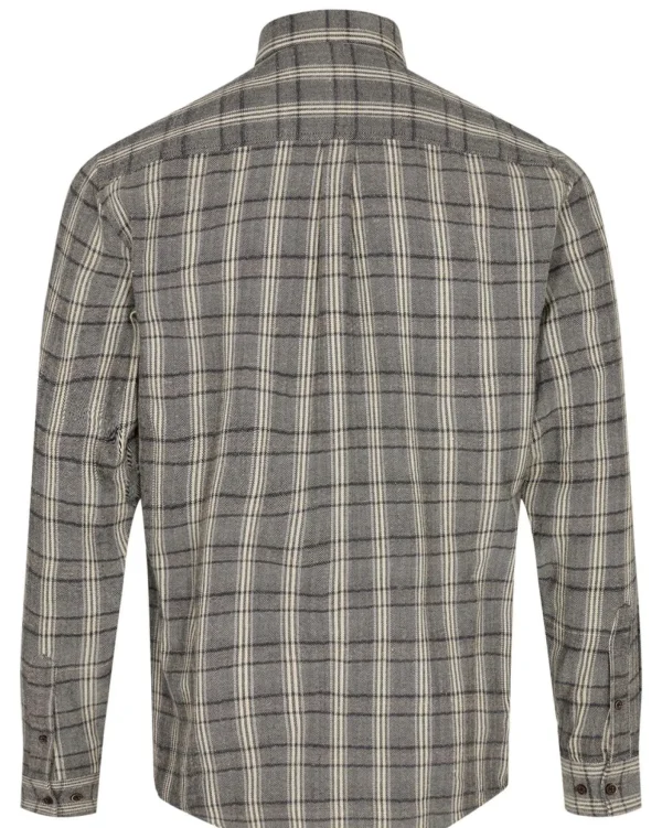 Mand Anerkjendt Akleif L/S Y/D Stripe Shirt - Caviar