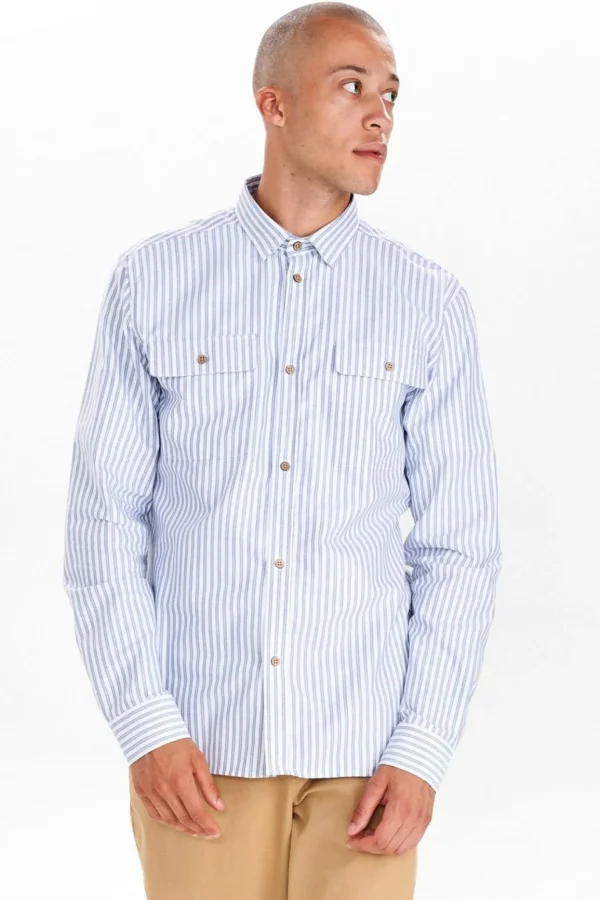 Mand Anerkjendt Akleif Pocket Shirt - Sky Blue