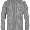 Mand Anerkjendt Akleif Stripe Shirt - Dark Navy