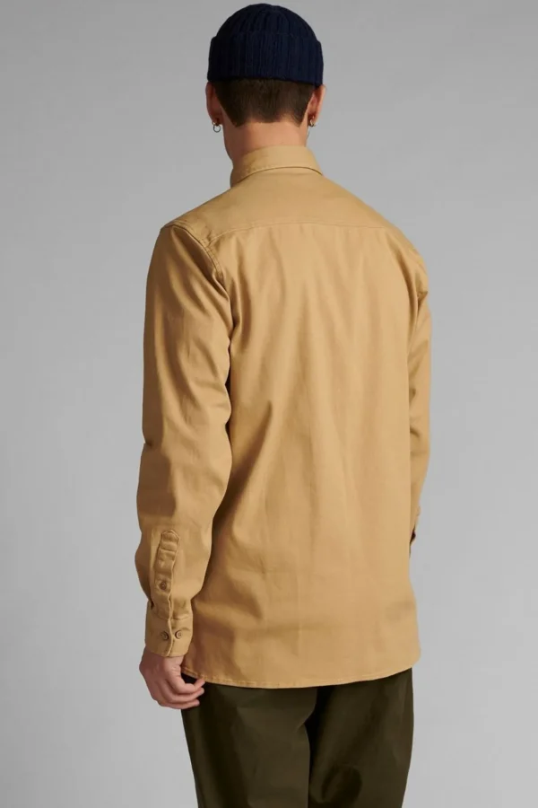 Mand Anerkjendt Aklenny Twill Shirt - Incense