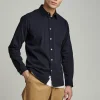 Mand Anerkjendt Aklenny Twill Shirt - Sky Captain