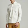 Mand Anerkjendt Aklenny Twill Shirt - Tofu