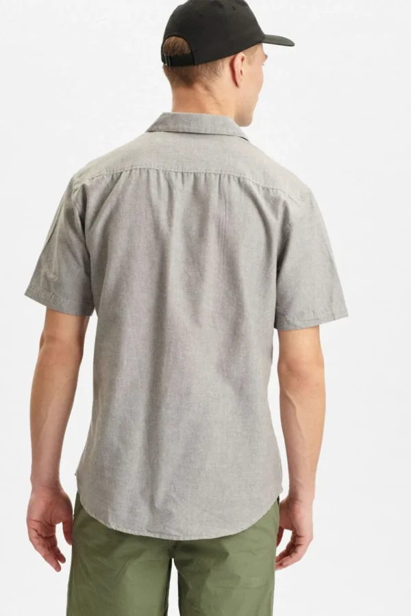 Mand Anerkjendt Akleo Cot/Linen Ss Shirt - Latte