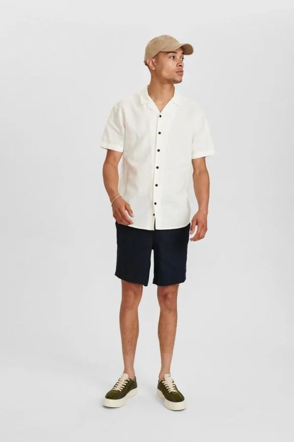 Mand Anerkjendt Akleo Linen Shirt - Tofu