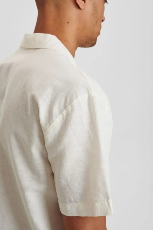 Mand Anerkjendt Akleo Linen Shirt - Tofu