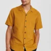 Mand Anerkjendt Akleo Linen Shirt - Wood Thrush