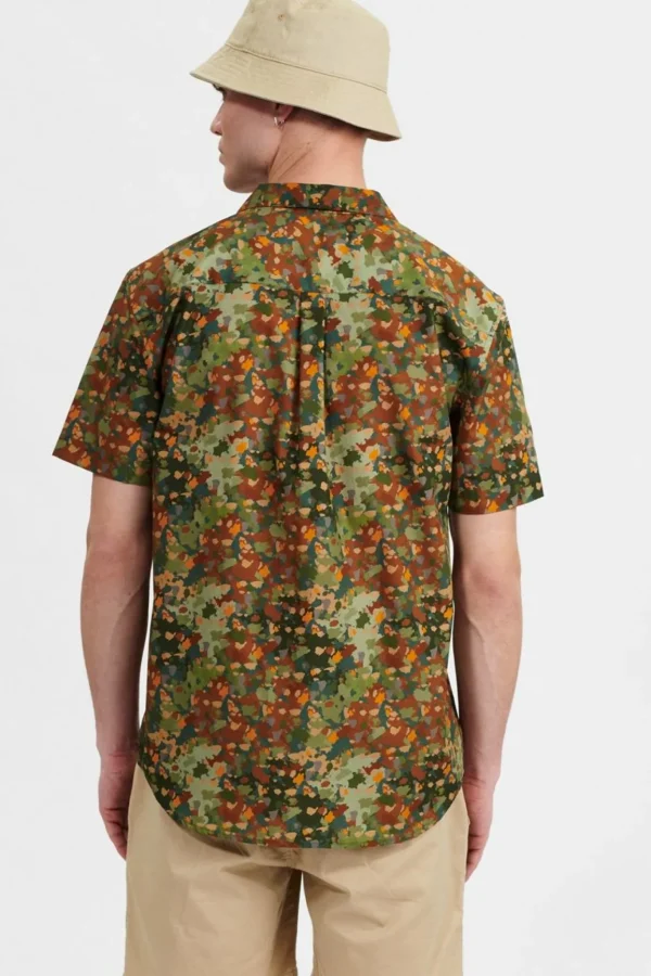 Mand Anerkjendt Akleo Poplin Aop Shirt - R. Green