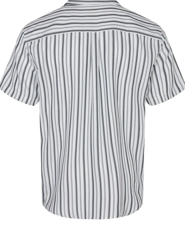 Mand Anerkjendt Akleo Ss Stripe Shirt - Sky Captain