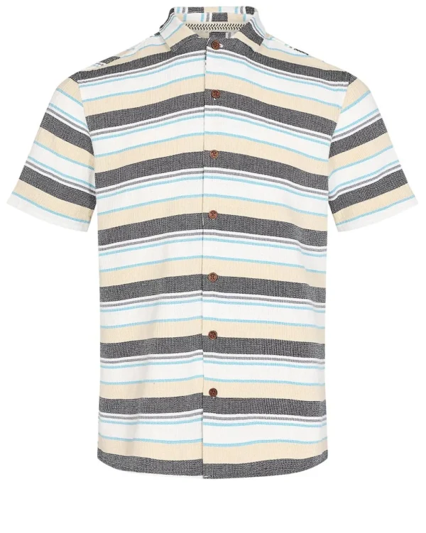 Mand Anerkjendt Akleon S/S Bucle Shirt - Tofu