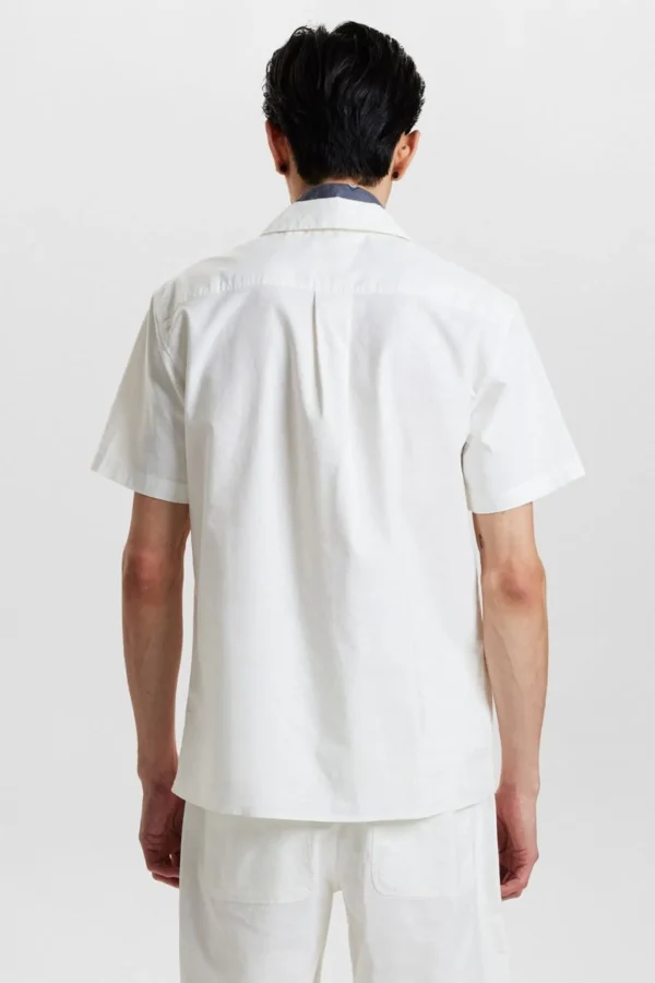 Mand Anerkjendt Akleon S/S Cot/Linen Shirt - Tofu