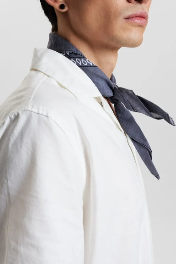 Mand Anerkjendt Akleon S/S Cot/Linen Shirt - Tofu