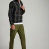 Mand Anerkjendt Aklion Wool Check Overshirt - Pine Grove