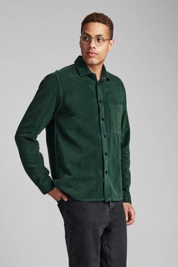 Mand Anerkjendt Akloge Corduroy Overshirt - Pine Grove