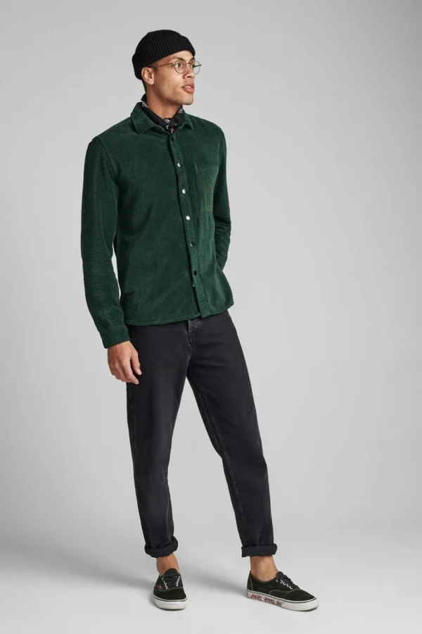 Mand Anerkjendt Akloge Corduroy Overshirt - Pine Grove