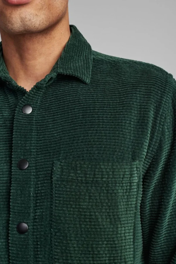 Mand Anerkjendt Akloge Corduroy Overshirt - Pine Grove