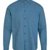 Mand Anerkjendt Aklouis Linen Shirt - Copen Blue