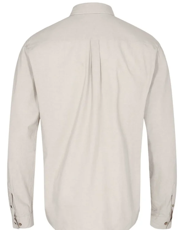 Mand Anerkjendt Aklouis L/S Linen Shirt - Tofu