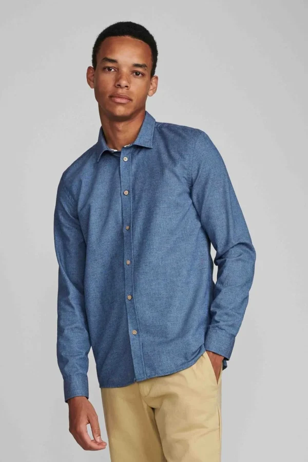 Mand Anerkjendt Aklouis Shirt - Copen Blue