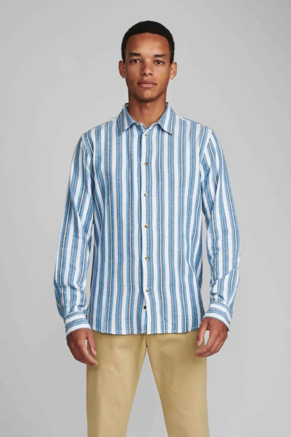 Mand Anerkjendt Aklouis Shirt - Copen Blue