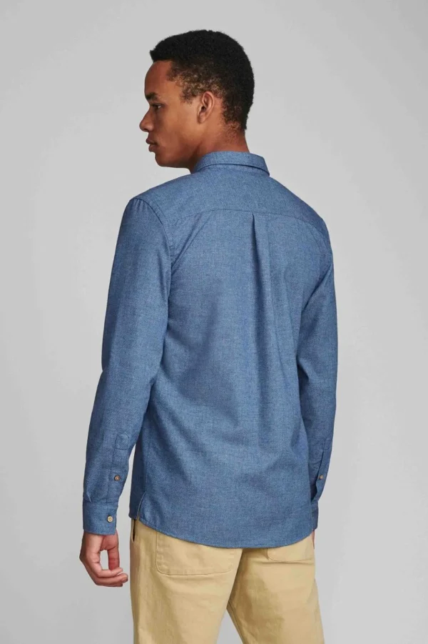 Mand Anerkjendt Aklouis Shirt - Copen Blue