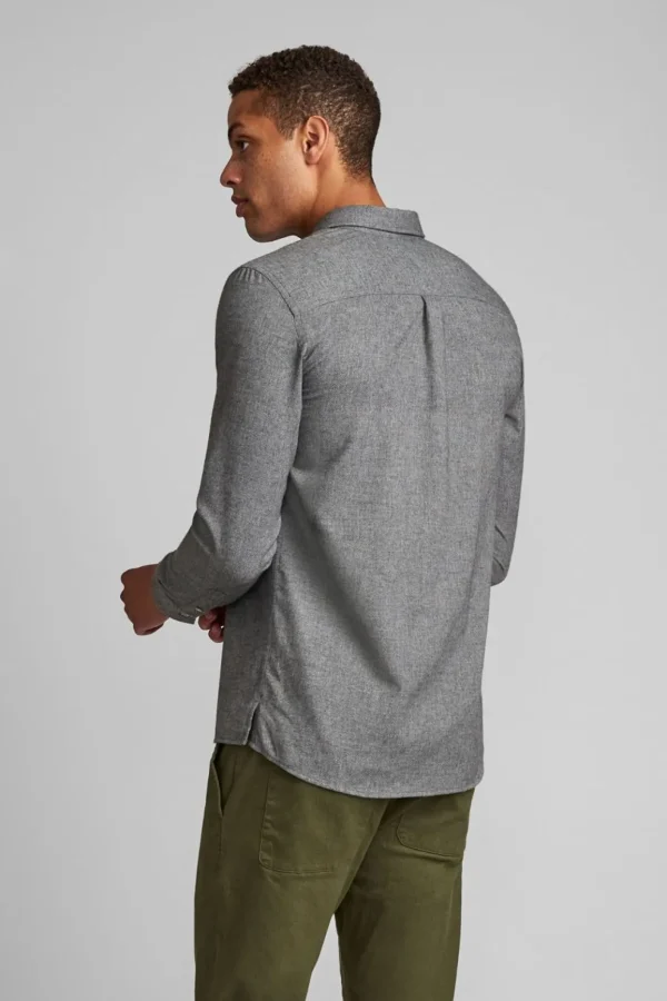 Mand Anerkjendt Aklouis Shirt - Granit Grey Mel