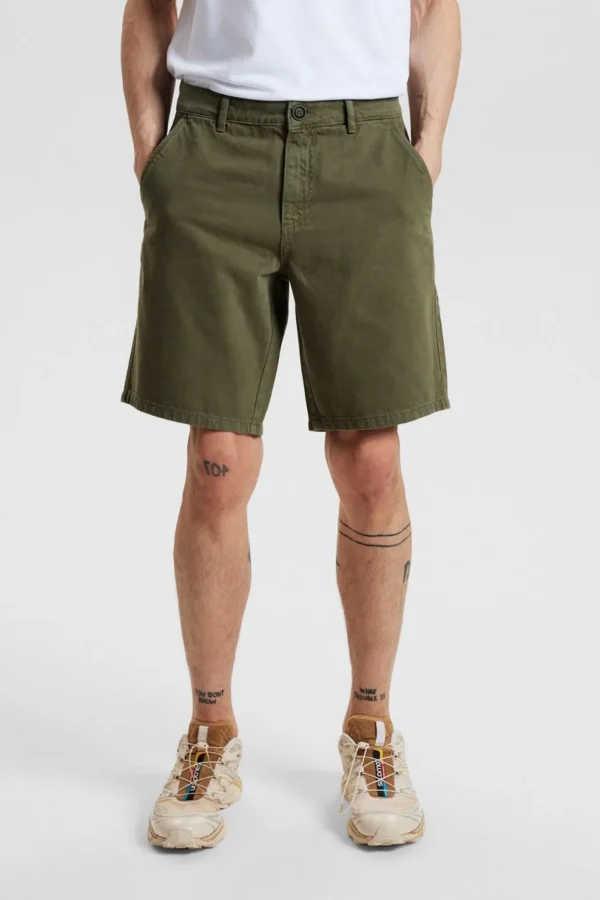 Mand Anerkjendt Aklt James Twill Shorts - Olivine