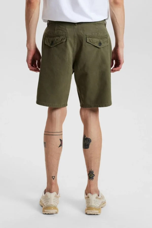 Mand Anerkjendt Aklt James Twill Shorts - Olivine