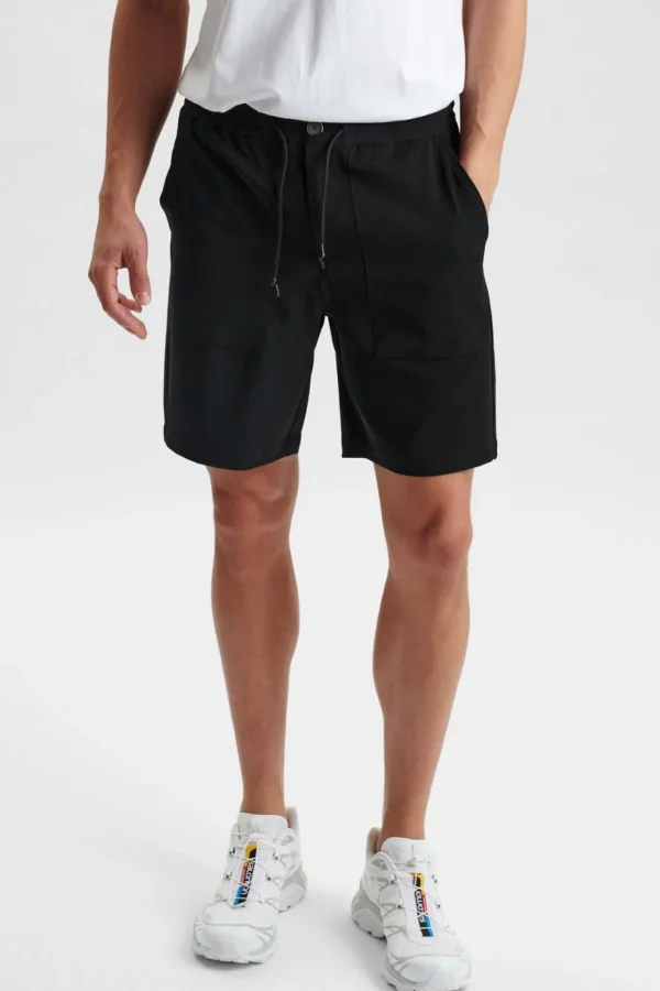 Mand Anerkjendt Aklt Jan Elasticated Shorts - Caviar