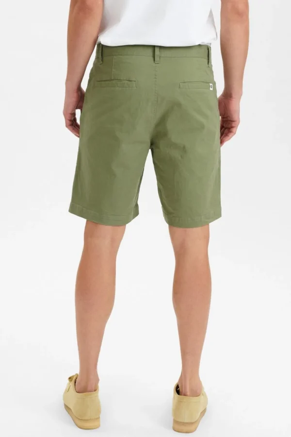 Mand Anerkjendt Aklt Jan Pleat Shorts - Olivine