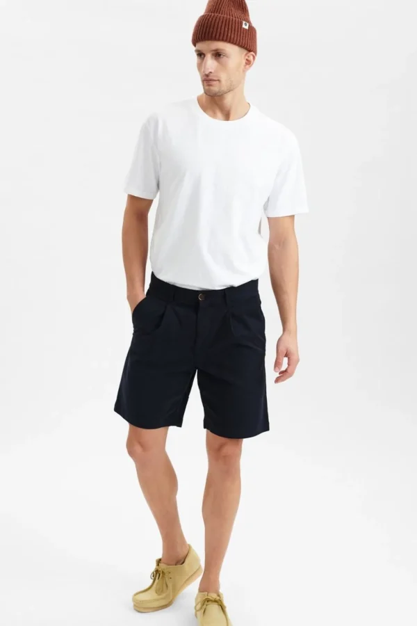 Mand Anerkjendt Aklt Jan Pleat Shorts - Sky Captain