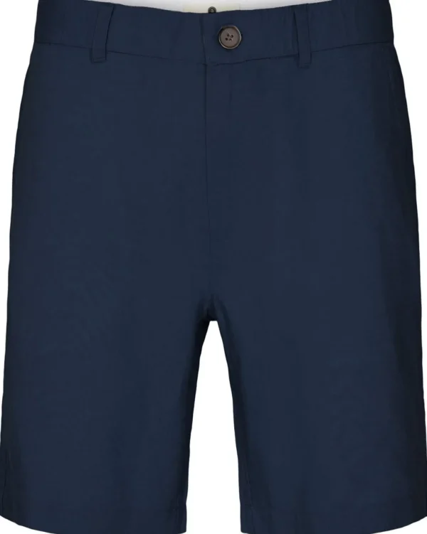 Mand Anerkjendt Aklt John Linen Solid Shorts - Sky Captain