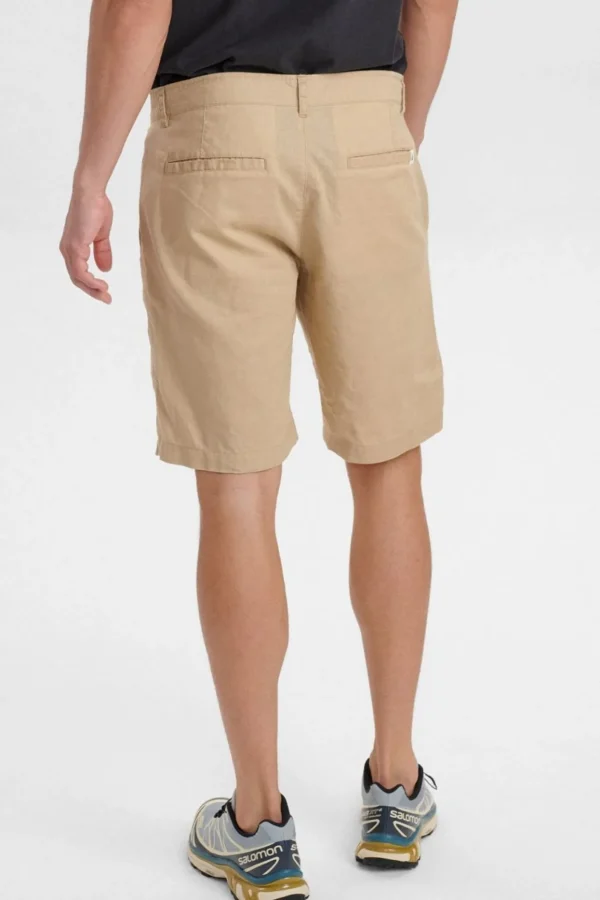 Mand Anerkjendt Aklt John Linen Solid Shorts - Incense