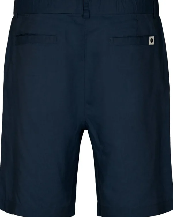 Mand Anerkjendt Aklt John Linen Solid Shorts - Sky Captain