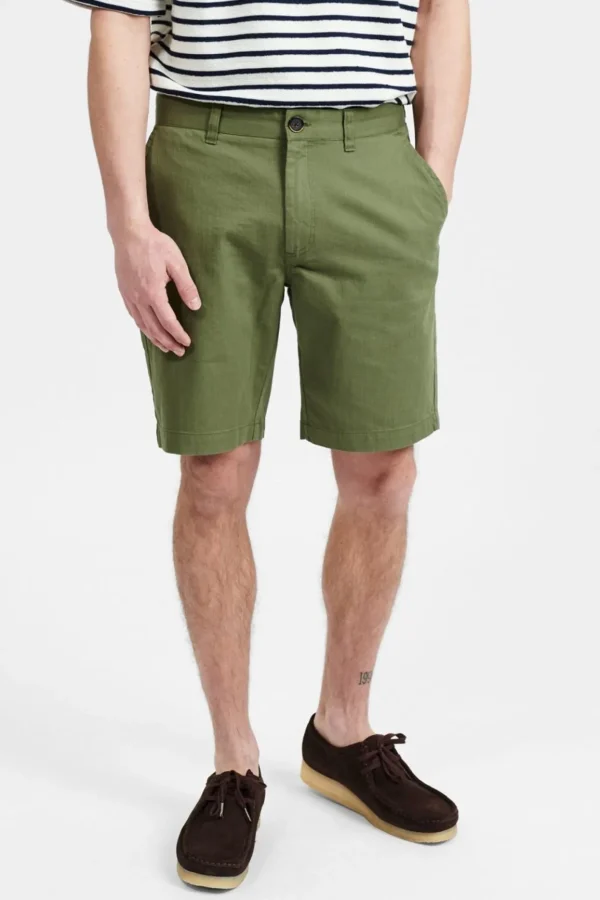 Mand Anerkjendt Aklt John Organic Shorts - Olivine