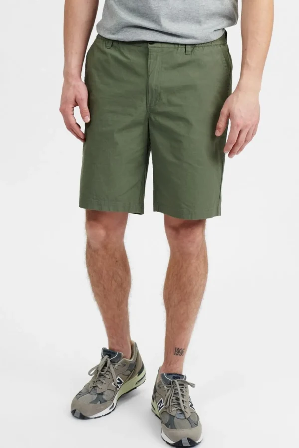 Mand Anerkjendt Aklt John Rib Stop Shorts - Olivine