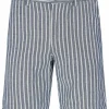 Mand Anerkjendt Aklt John Stripe Shorts - Cornet Blue