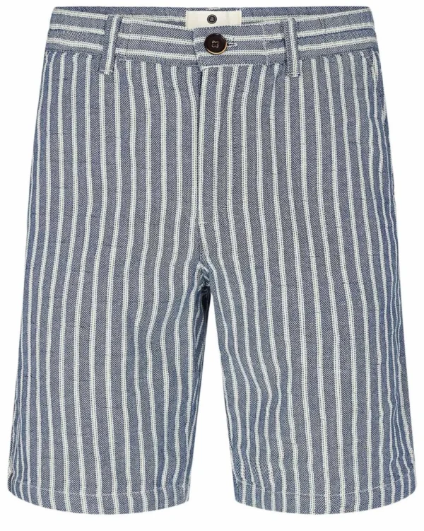 Mand Anerkjendt Aklt John Stripe Shorts - Cornet Blue