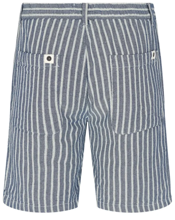 Mand Anerkjendt Aklt John Stripe Shorts - Cornet Blue