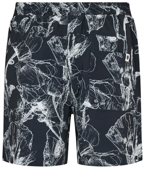 Mand Anerkjendt Aklt Shark Aop Swim - Dark Navy