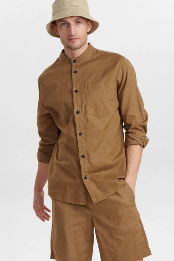 Mand Anerkjendt Aklukas Linen Shirt - Cub