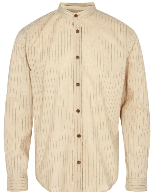 Mand Anerkjendt Aklukas L/S Stripe Shirt - Incense