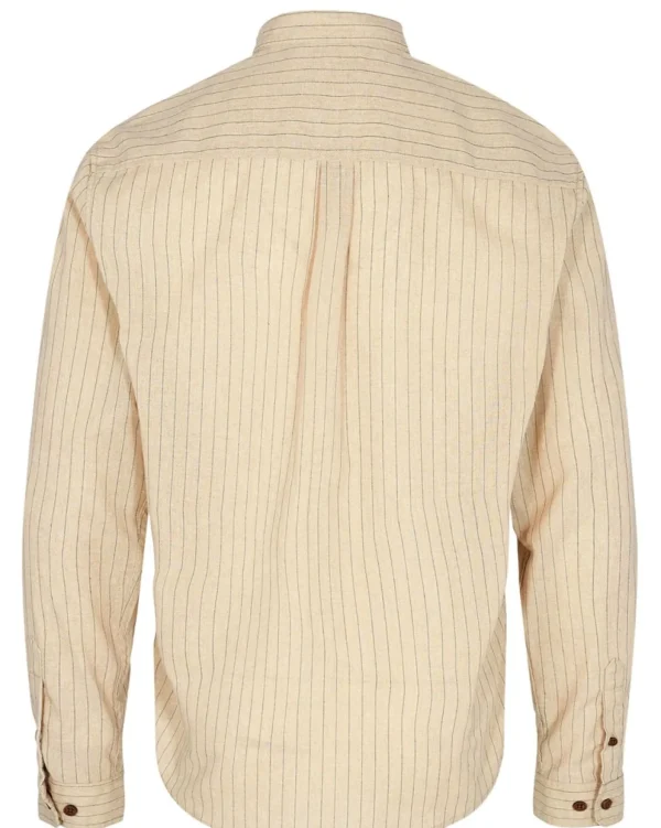 Mand Anerkjendt Aklukas L/S Stripe Shirt - Incense