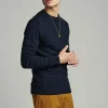 Mand Anerkjendt Aknico Jacquard Knit - Sky Captain