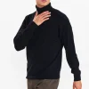 Mand Anerkjendt Aknico Solid Roll Neck Lambswool - Caviar