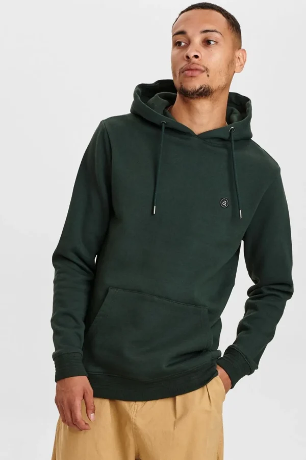 Mand Anerkjendt Aknigel Organic Hoodie - Noos - Deep Forrest