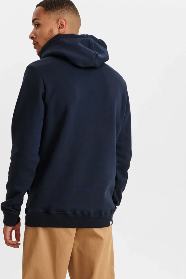 Mand Anerkjendt Aknigel Organic Hoodie - Noos - Sky Captain