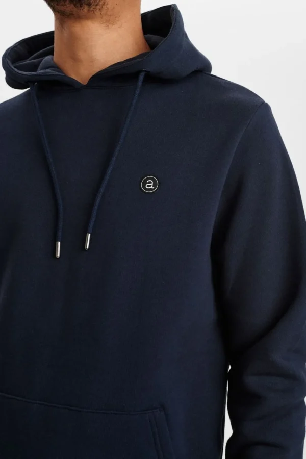 Mand Anerkjendt Aknigel Organic Hoodie - Noos - Sky Captain