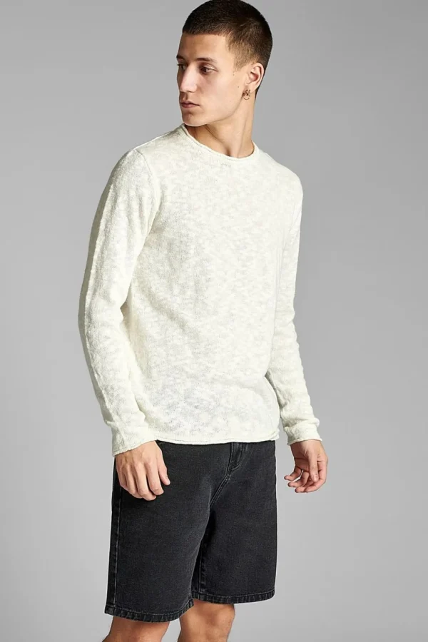 Mand Anerkjendt Aknoah Linen Knit - Tofu