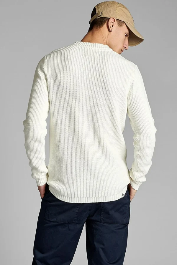 Mand Anerkjendt Akoliver C. Stitch Knit - Tofu