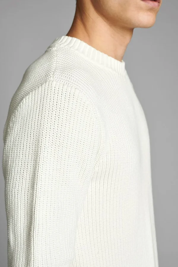 Mand Anerkjendt Akoliver C. Stitch Knit - Tofu